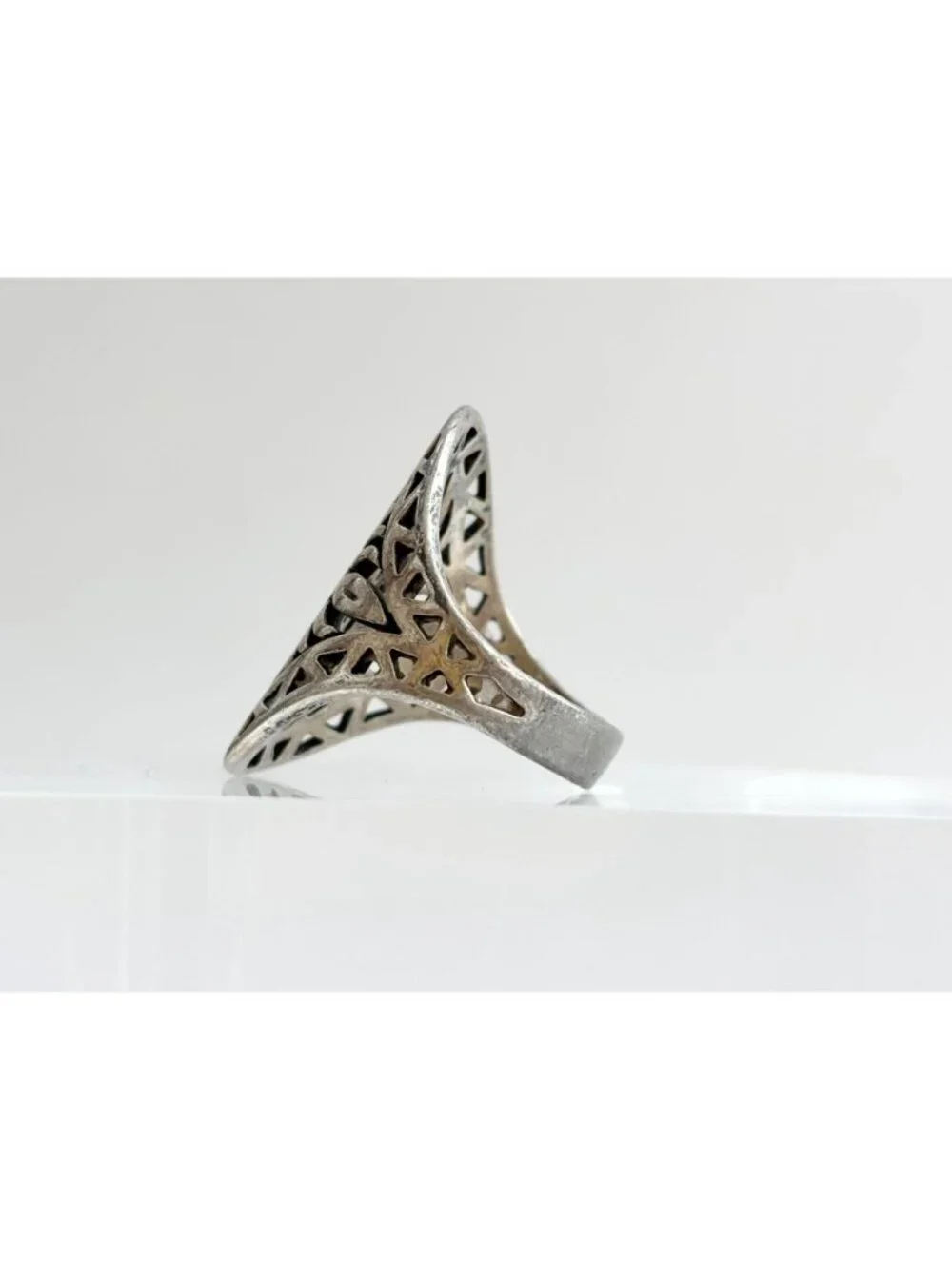 RARE James Avery Flor De Sol Sunflower Sterling Silver 925 Vintage Ring - sz 8